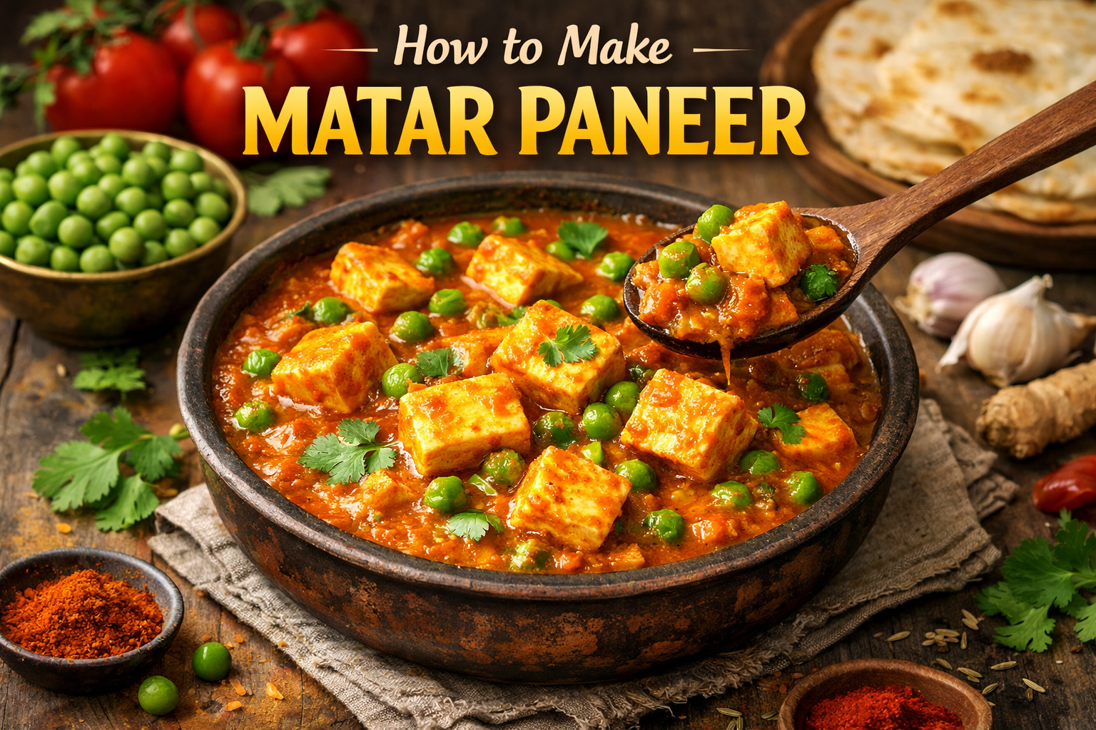 How to Make Matar Paneer