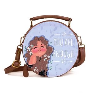 Kalankit Round Sling Bag For Women, Travel Crossbody Bags For Women, Stylish Cross Sling Bags for Women| Valentine Gift For Girlfriend, Birthday Gift For Girl | Vegan Leather